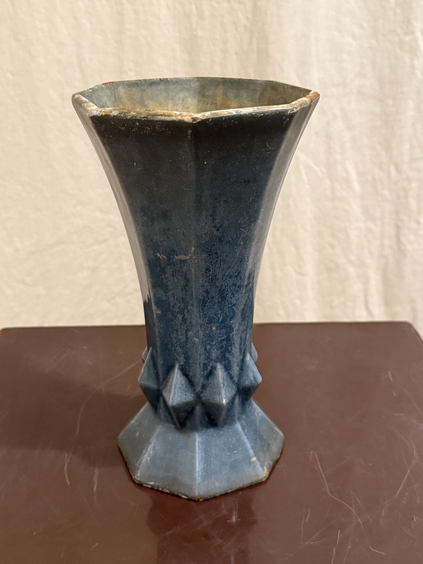 Art Deco 琺瑯鑄鐵花瓶