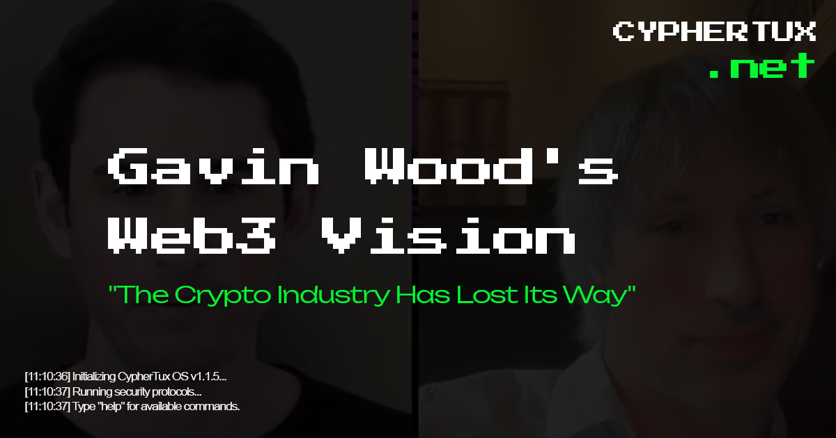Gavin Wood : Web3 vs crypto spéculative et IA centralisée