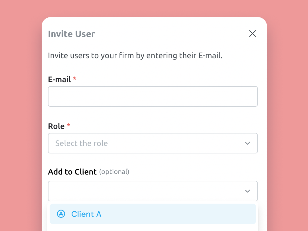 Command center interface showing client portfolio