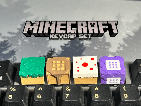 KeyCaps de Minecraft x4