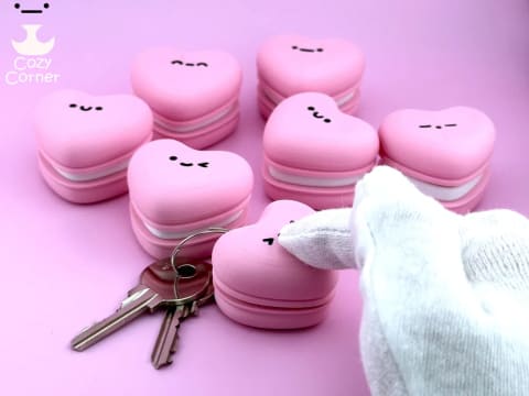 Macarron con Corazon Clic