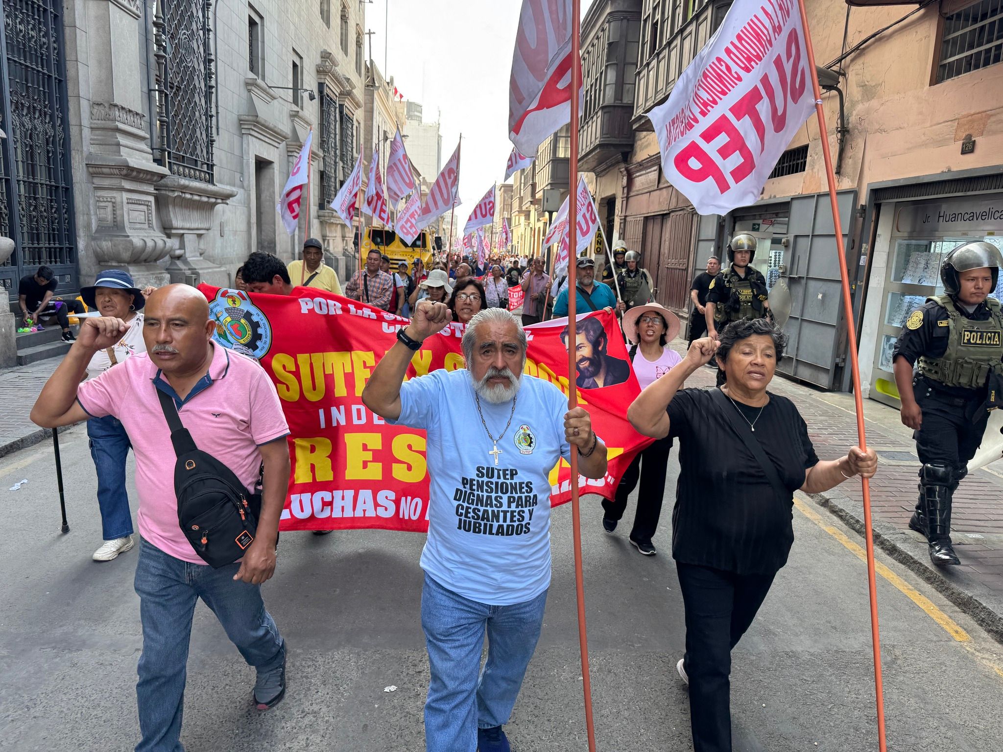 29 de diciembre: el SUTEP Lima Metropolitana se movilizó por pensiones dignas