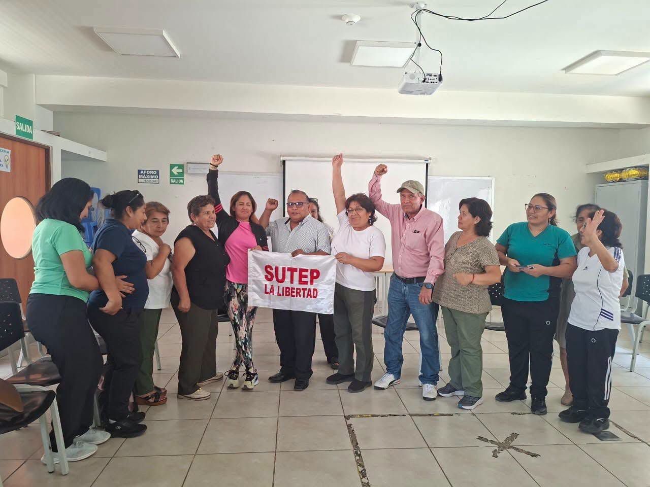 Dirigentes nacionales del SUTEP fortalecen las bases de La Libertad rumbo al Paro Nacional del 29 de octubre