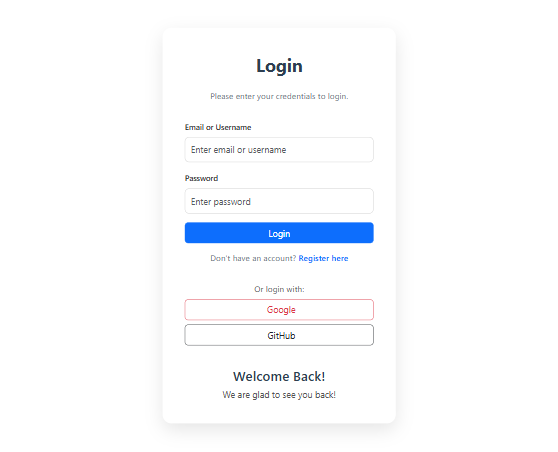 Login Page