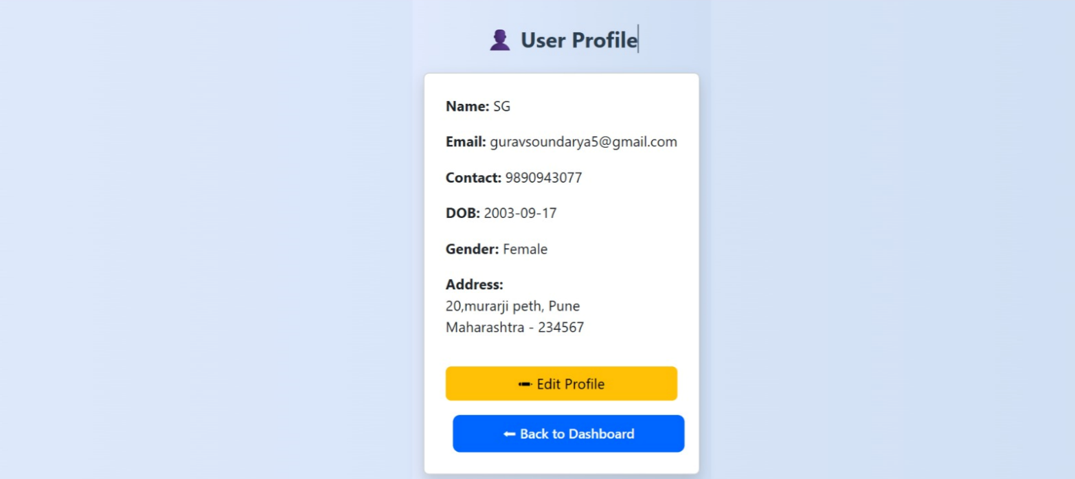 User Profile