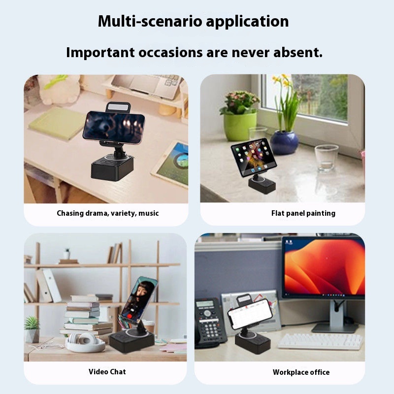 5-in-1 Phone & Tablet Stand With Power Bank, Speaker & Bluetooth detail