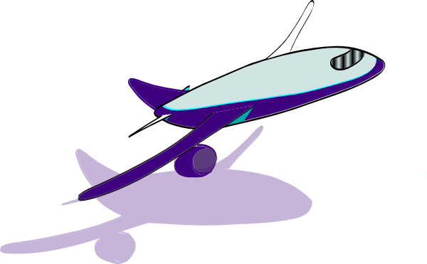 Airplane Clipart Purple - Airplane Take Off Clipart - Free Transparent PNG Clipart Images Download. - Transparent PNG Free Download