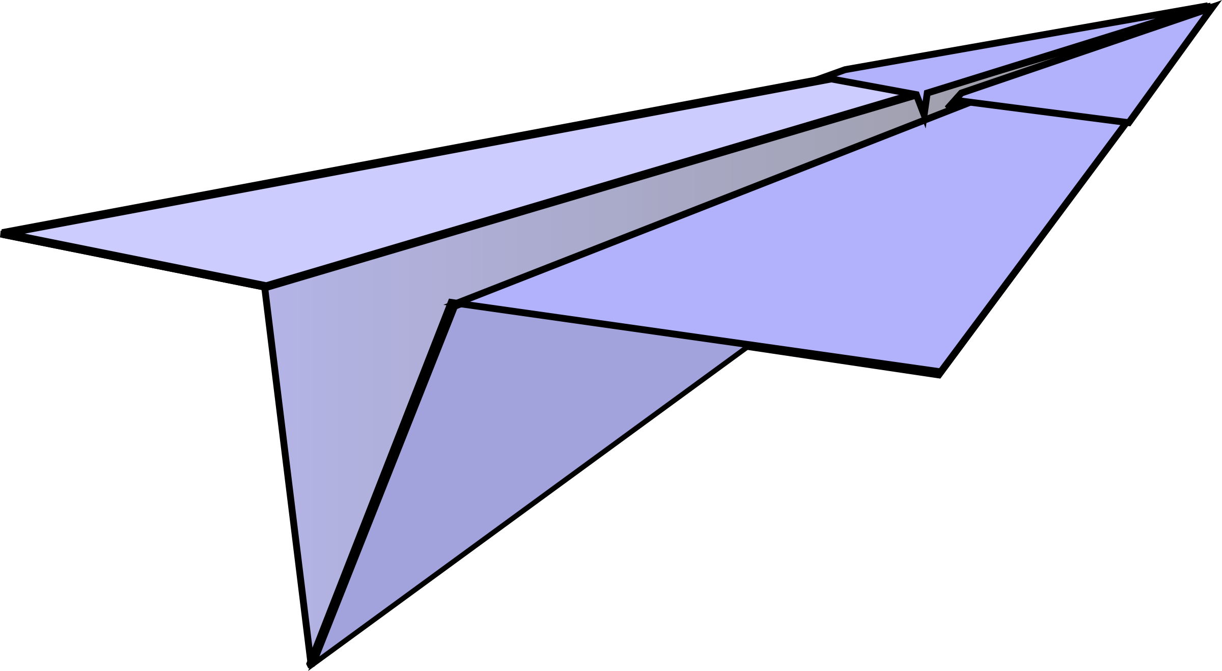 Paper Airplane Clipart Clip Art At Clker Com Vector - Free Clipart Paper Airplane - Free Transparent PNG Clipart Images Download. - Transparent PNG Free Download