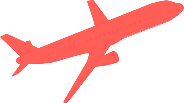 Airplane Coral Clip Art - Red Airplane Clipart - Free Transparent PNG Clipart Images Download. - Transparent PNG Free Download