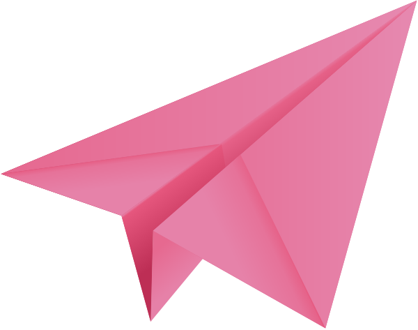 Clipart Info - Pink Paper Airplane Clipart - Free Transparent PNG Clipart Images Download. - Transparent PNG Free Download