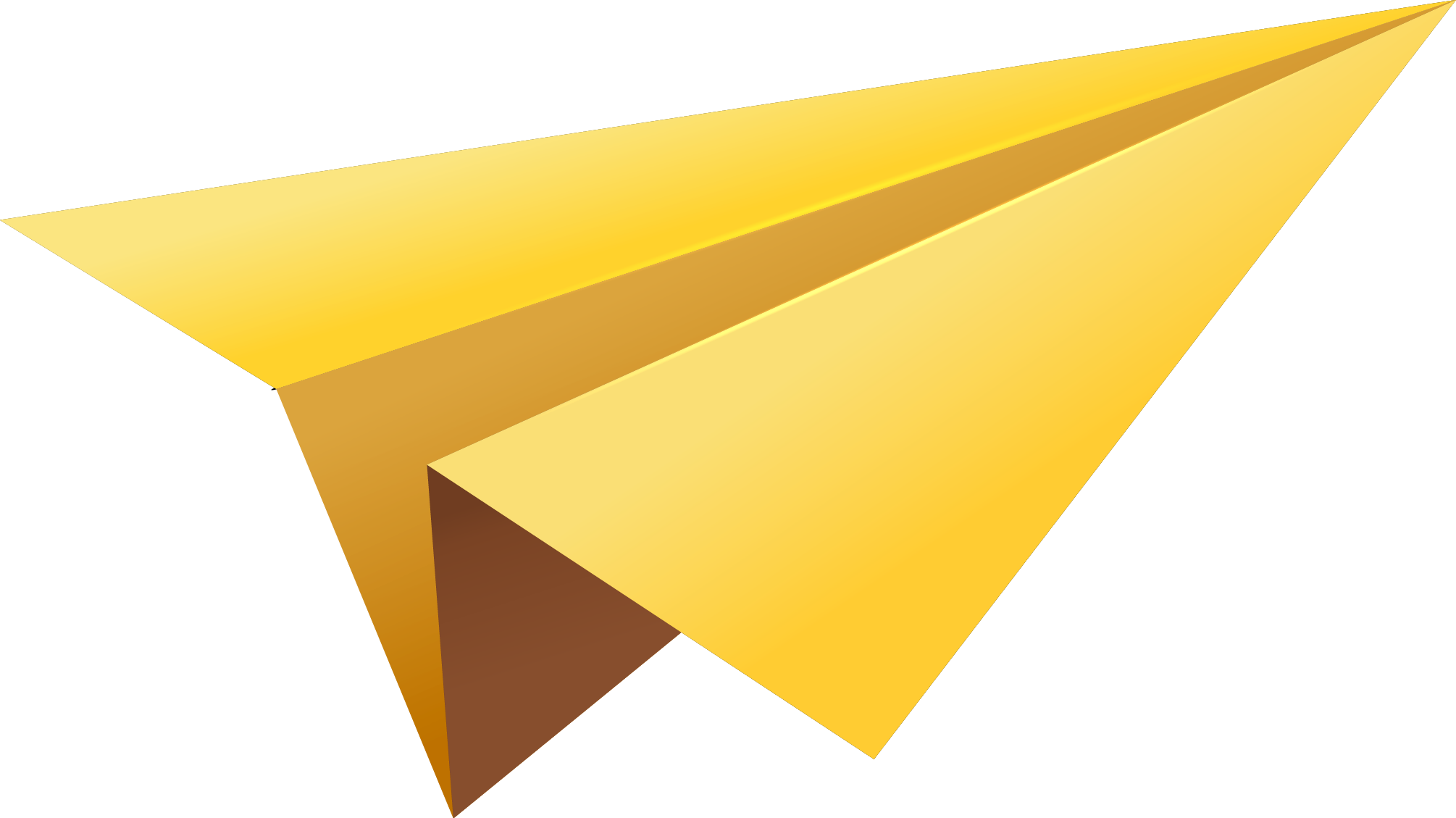 Paper Airplane Png - Yellow Paper Airplane Png - Free Transparent PNG Clipart Images Download. - Transparent PNG Free Download