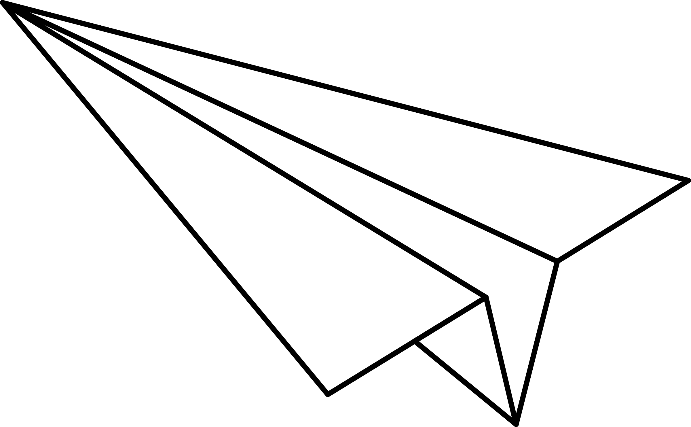 Big Image - Paper Airplane Clipart Black And White - Free Transparent PNG Clipart Images Download. - Transparent PNG Free Download