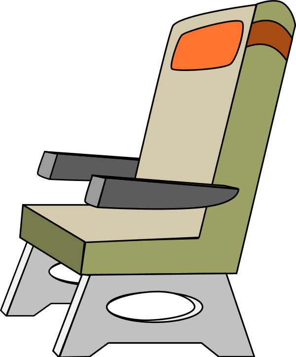 Airplane Seat Clipart - Cartoon Airplane Seat - Free Transparent PNG Clipart Images Download. - Transparent PNG Free Download