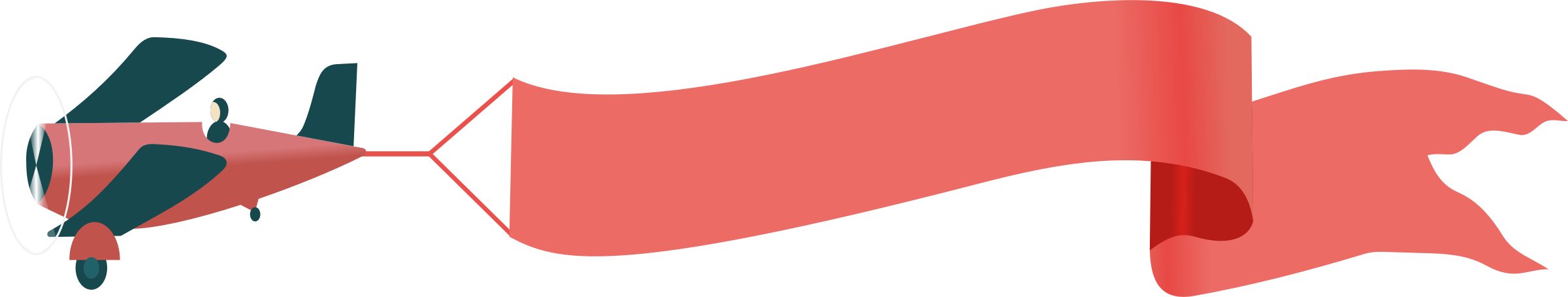 Clipart - Airplane Clipart With Banner - Free Transparent PNG Clipart Images Download. - Transparent PNG Free Download