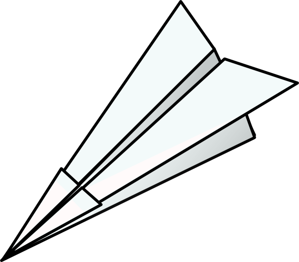 Toy Paper Plane Clip Art At Clker - Paper Airplane No Background - Free Transparent PNG Clipart Images Download. - Transparent PNG Free Download