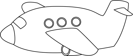 Black And White Airplane - Airplane Clipart Black And White Cute - Free Transparent PNG Clipart Images Download. - Transparent PNG Free Download