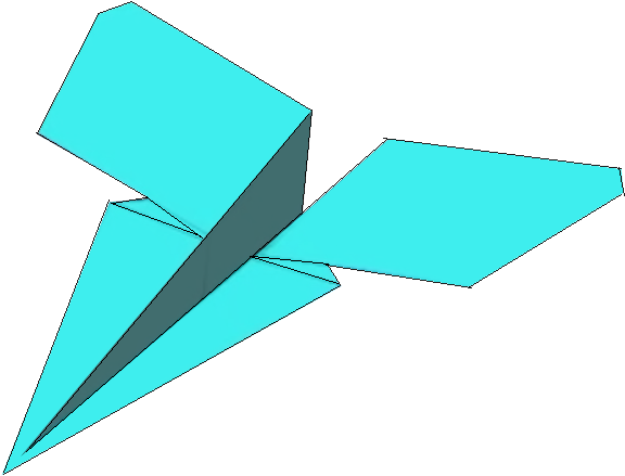 Simple Paper Airplane - Marlin Paper Airplane - Free Transparent PNG Clipart Images Download. - Transparent PNG Free Download