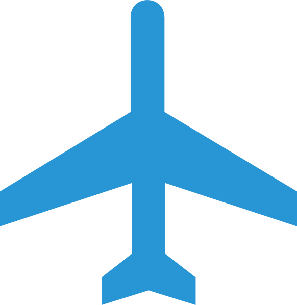 Airplane Clipart Blue - Free Transparent PNG Clipart Images Download. - Transparent PNG Free Download