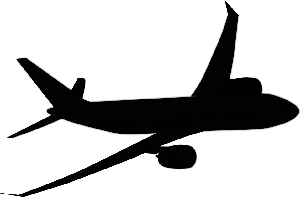 Plane Jet Airplane Aircraft Travel Transpo - Airplane Clipart Black And White - Free Transparent PNG Clipart Images Download. - Transparent PNG Free Download