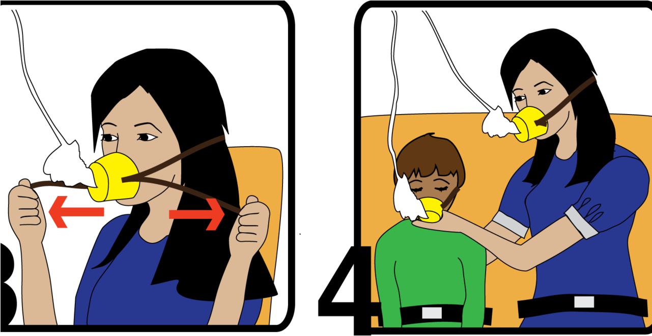 Airplane Oxygen Mask Instructions - Free Transparent PNG Clipart Images Download. - Airplane Transparent PNG Free Download