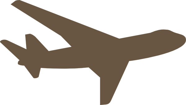Rown Plane Clip Art - Airplane Silhouette Clip Art - Free Transparent PNG Clipart Images Download. - Airplane Transparent PNG Free Download