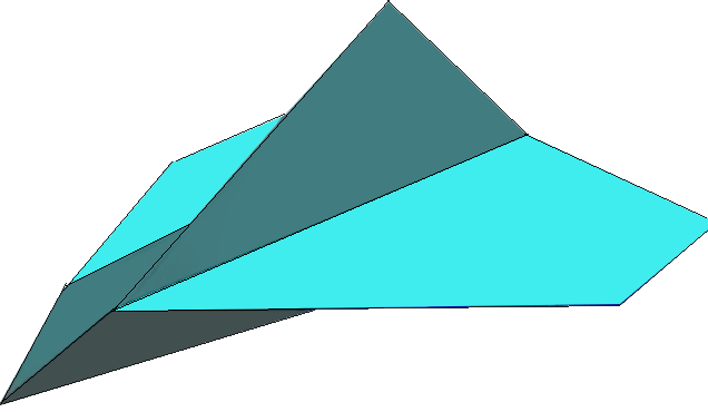 Simple Paper Airplane - Hammerhead Paper Airplane - Free Transparent PNG Clipart Images Download. - Transparent PNG Free Download