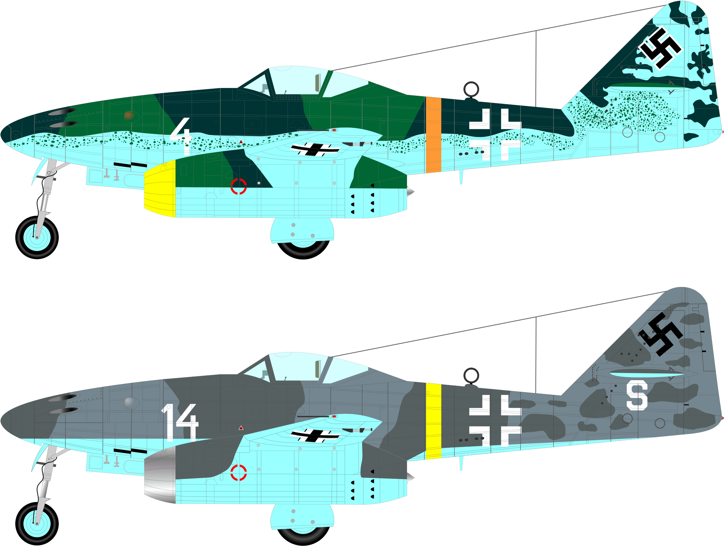 Messerschmitt Me 262 - History Of Jets Airplane - Free Transparent PNG Clipart Images Download. - Transparent PNG Free Download