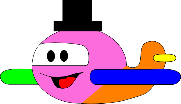 Airplane Wearing A Hat - Free Transparent PNG Clipart Images Download. - Transparent PNG Free Download