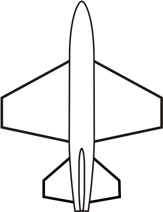 File - Wing Trapezoidal - Svg - Airplane - Free Transparent PNG Clipart Images Download. - Transparent PNG Free Download