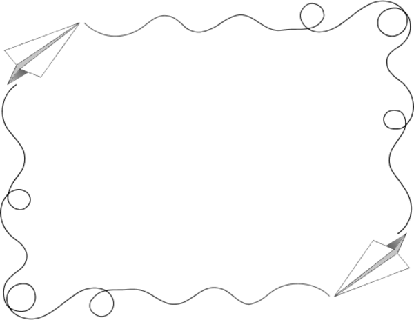 Download Airplane Page Border Clipart Airplane Borders - Paper Airplane Page Border - Free Transparent PNG Clipart Images Download. - Transparent PNG Free Download