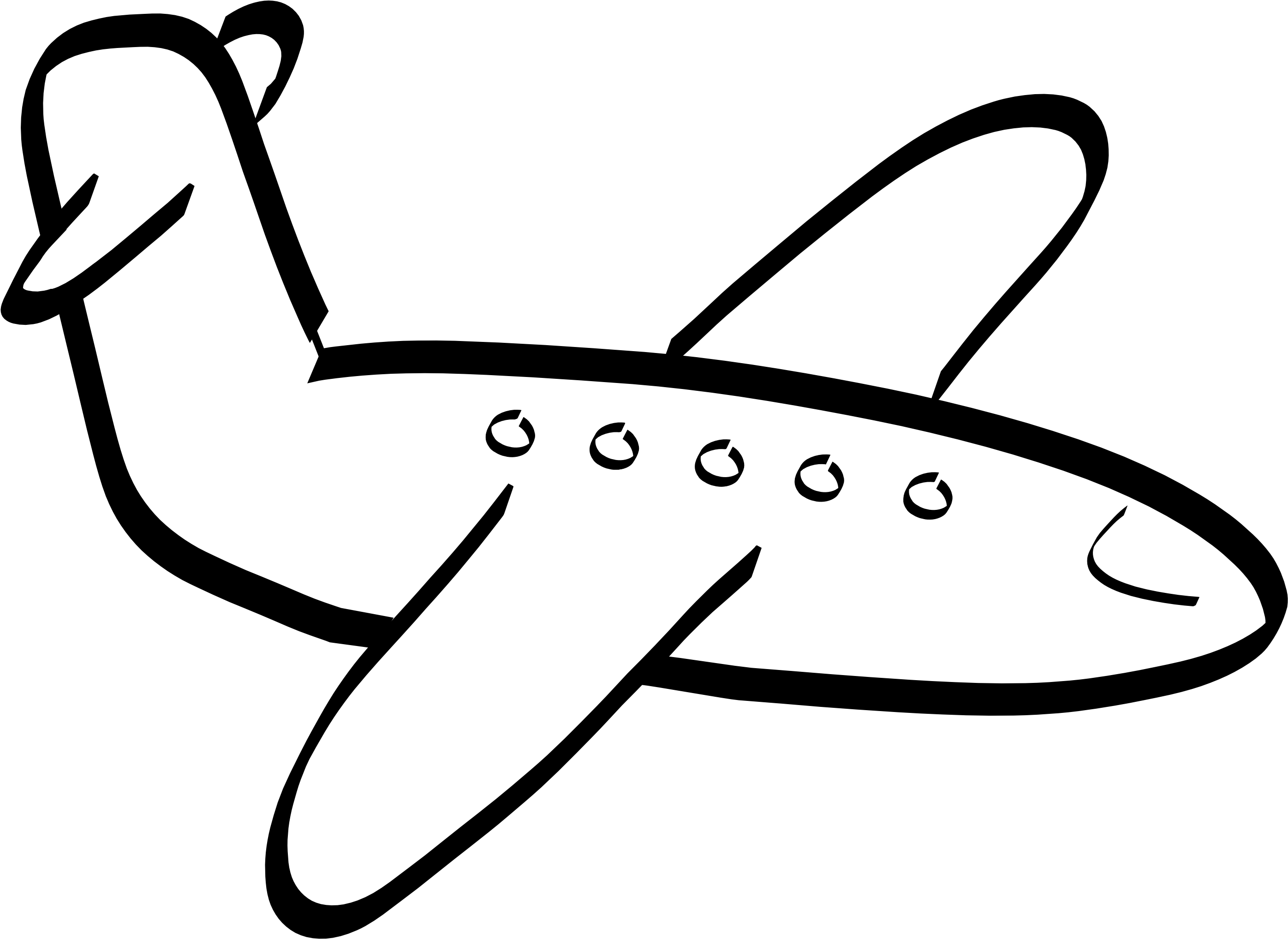 Clip Art Airplane Outline B W Clipart Pencil And In - Colouring Pic Of Aeroplane - Free Transparent PNG Clipart Images Download. - Transparent PNG Free Download