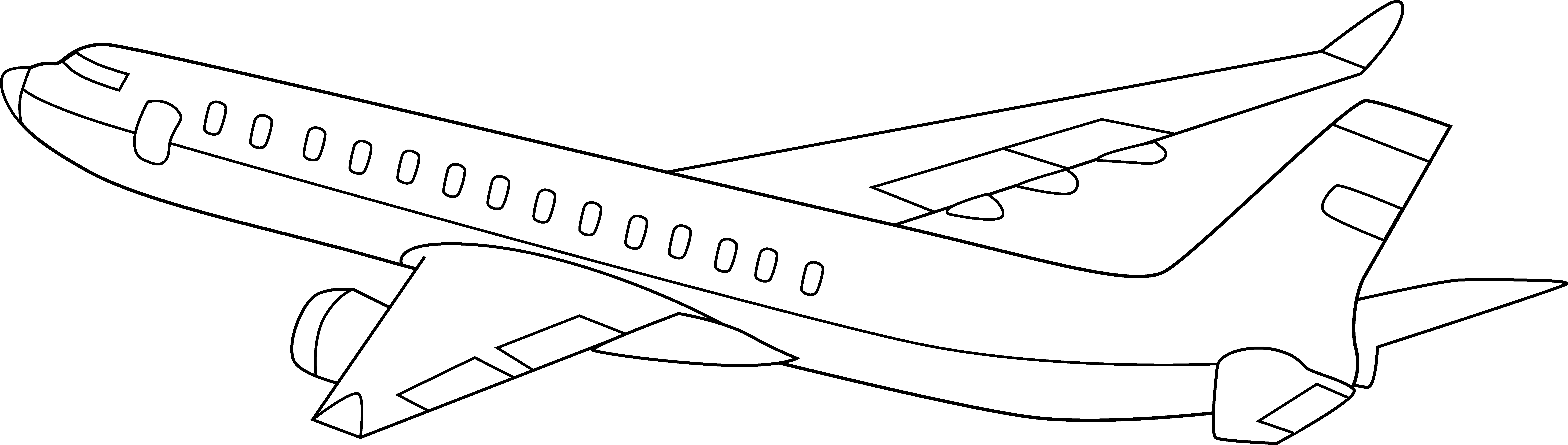 Airplane Clipart Black And White - Aeroplane With Black Background - Free Transparent PNG Clipart Images Download. - Transparent PNG Free Download