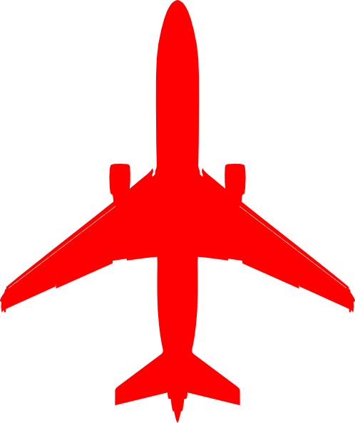 Red Plane Clip Art At Clker Com Vector Online Royalty - Plane Silhouette Blue - Free Transparent PNG Clipart Images Download. - Transparent PNG Free Download