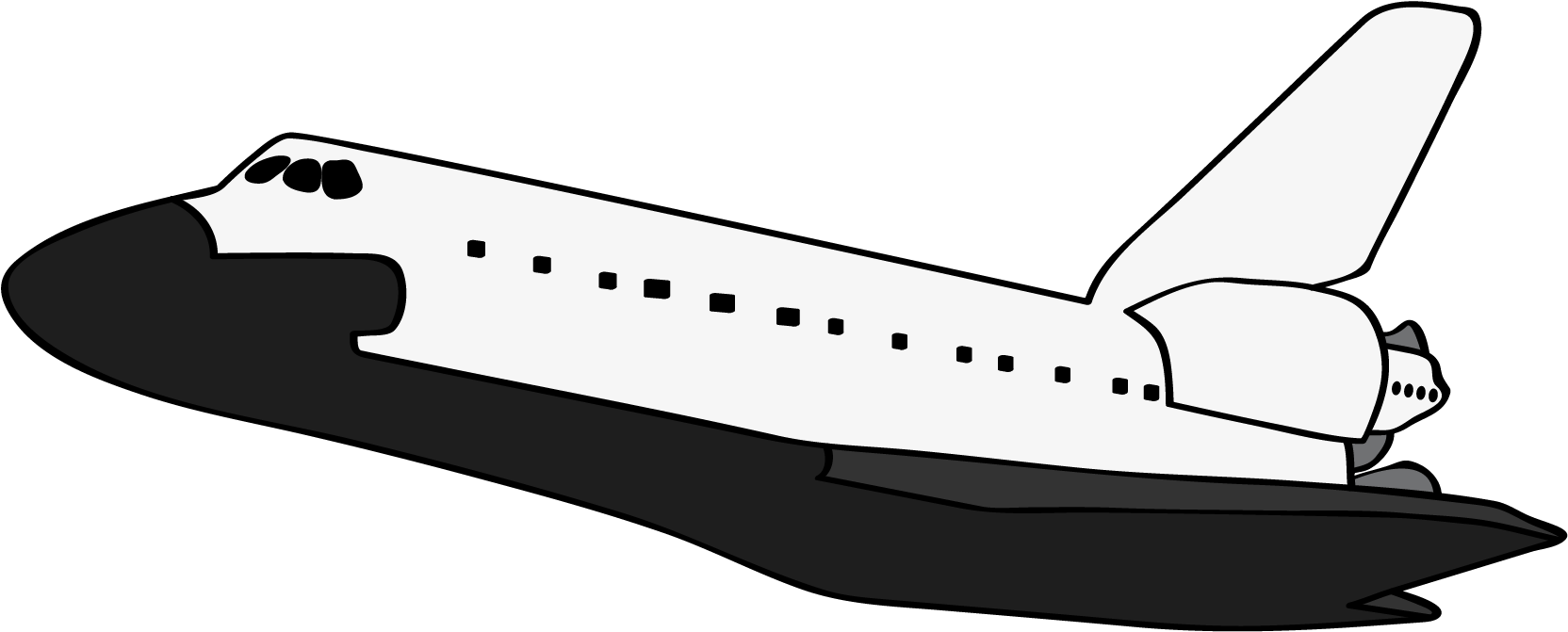 Airplane Landing Animated Gif Airplane Jet Cartoon - Space Shuttle Black And White - Free Transparent PNG Clipart Images Download. - Transparent PNG Free Download