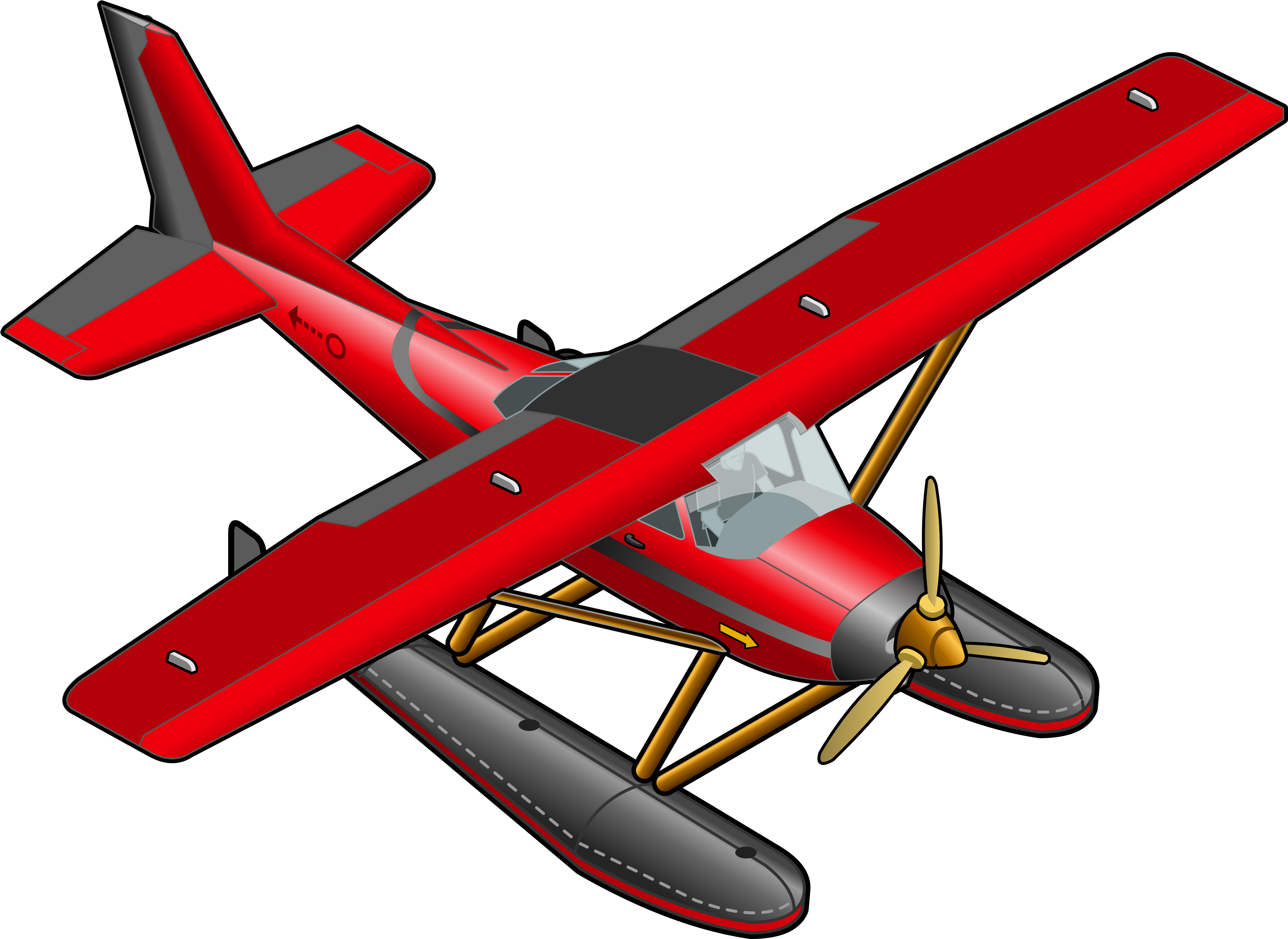 Aircraft Clipart Red Airplane - Red Plane Clipart - Free Transparent PNG Clipart Images Download. - Transparent PNG Free Download
