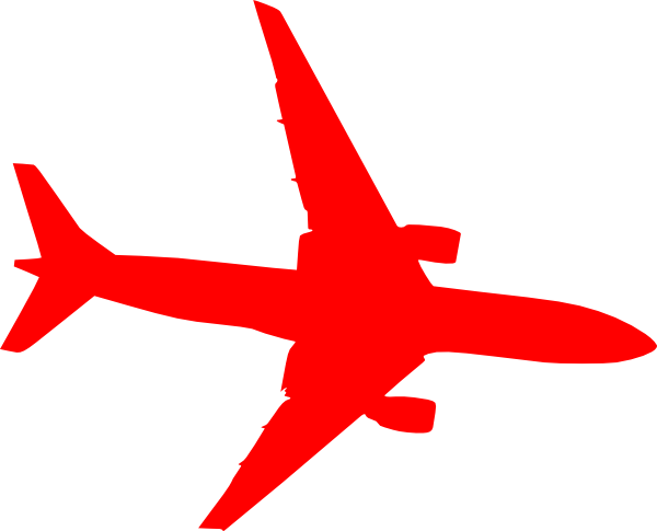 Airplane Red Clip Art At Clker Com Vector Online Clipart - Plane Vector Red Png - Free Transparent PNG Clipart Images Download. - Transparent PNG Free Download
