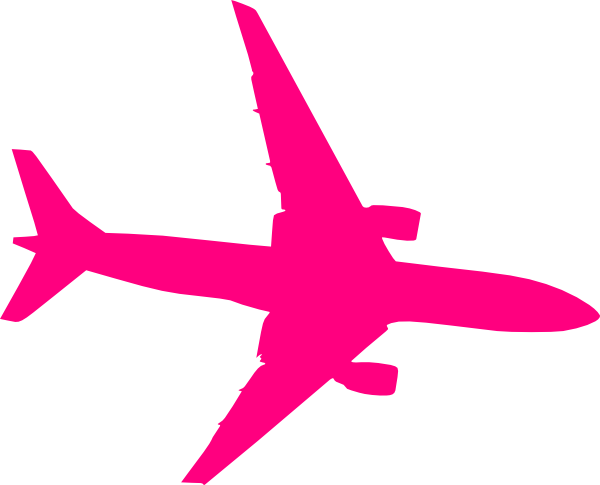 Pink Plane Clip Art At Clker Com Vector Online Royalty - Plane Vector - Free Transparent PNG Clipart Images Download. - Transparent PNG Free Download