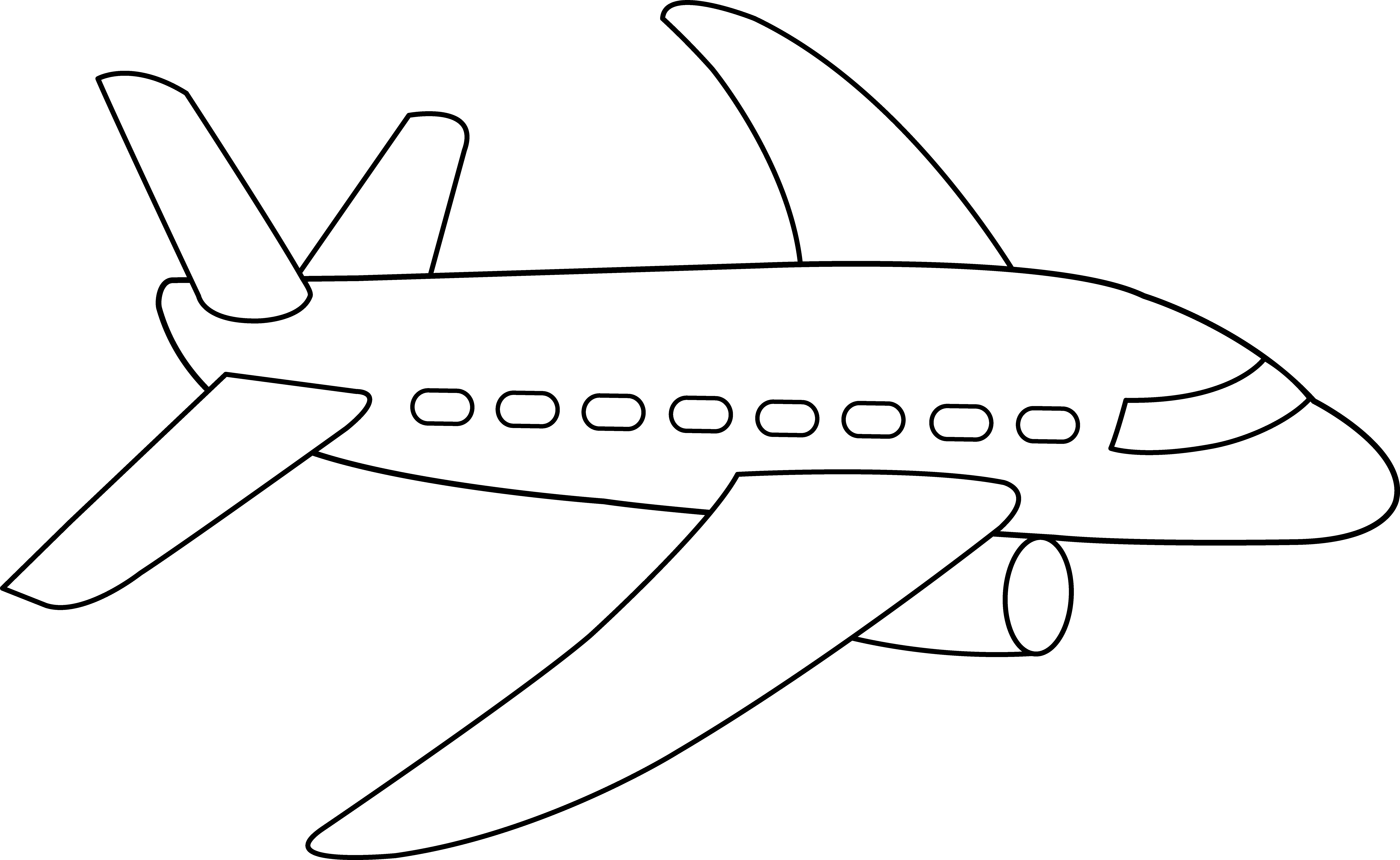 Airplane Clip Art Black And White - Airplane Clip Art Black And White - Free Transparent PNG Clipart Images Download. - Transparent PNG Free Download