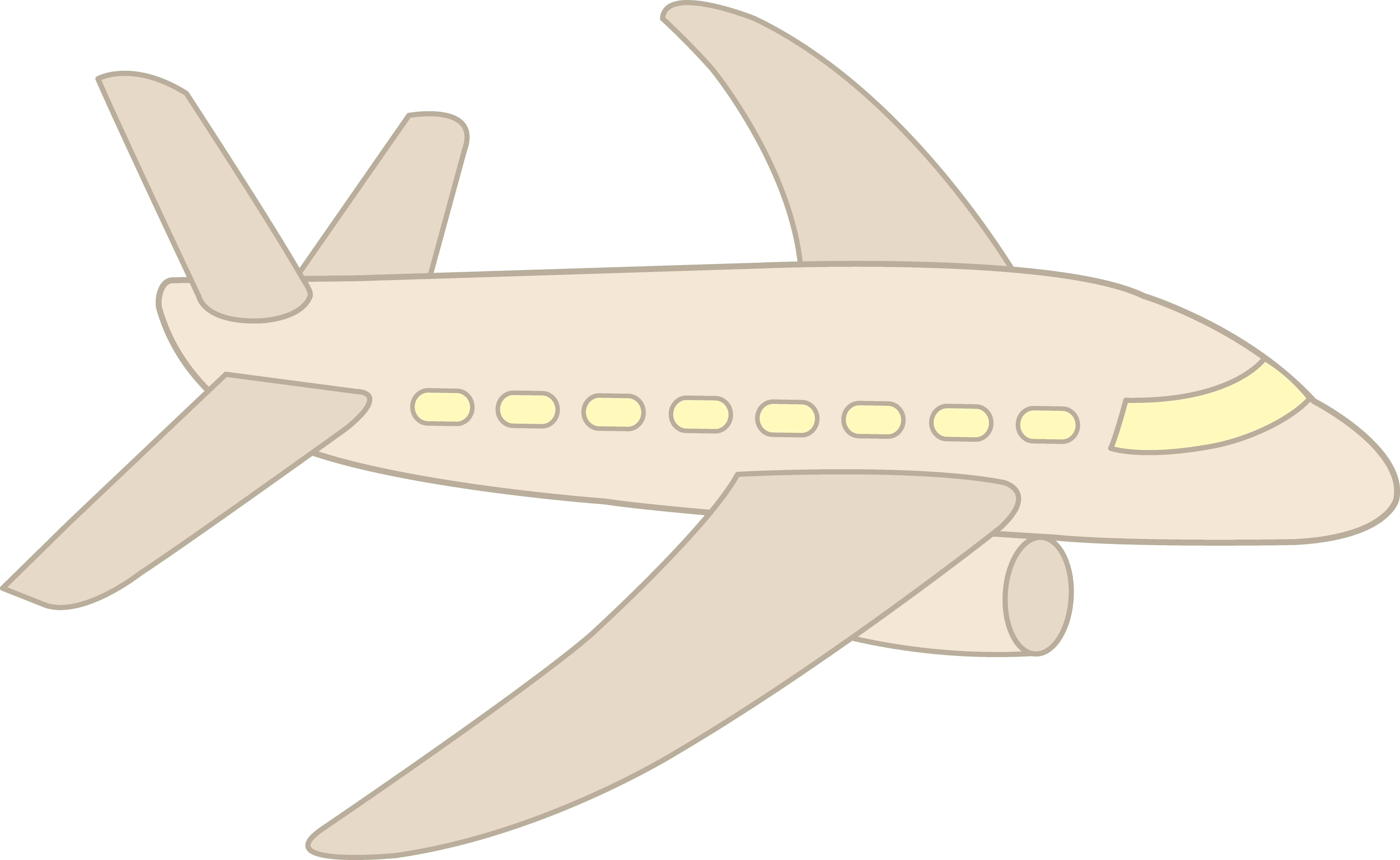 Clipart White Airplane Simple Free Clip - Clipart White Airplane Simple Free Clip - Free Transparent PNG Clipart Images Download. - Transparent PNG Free Download