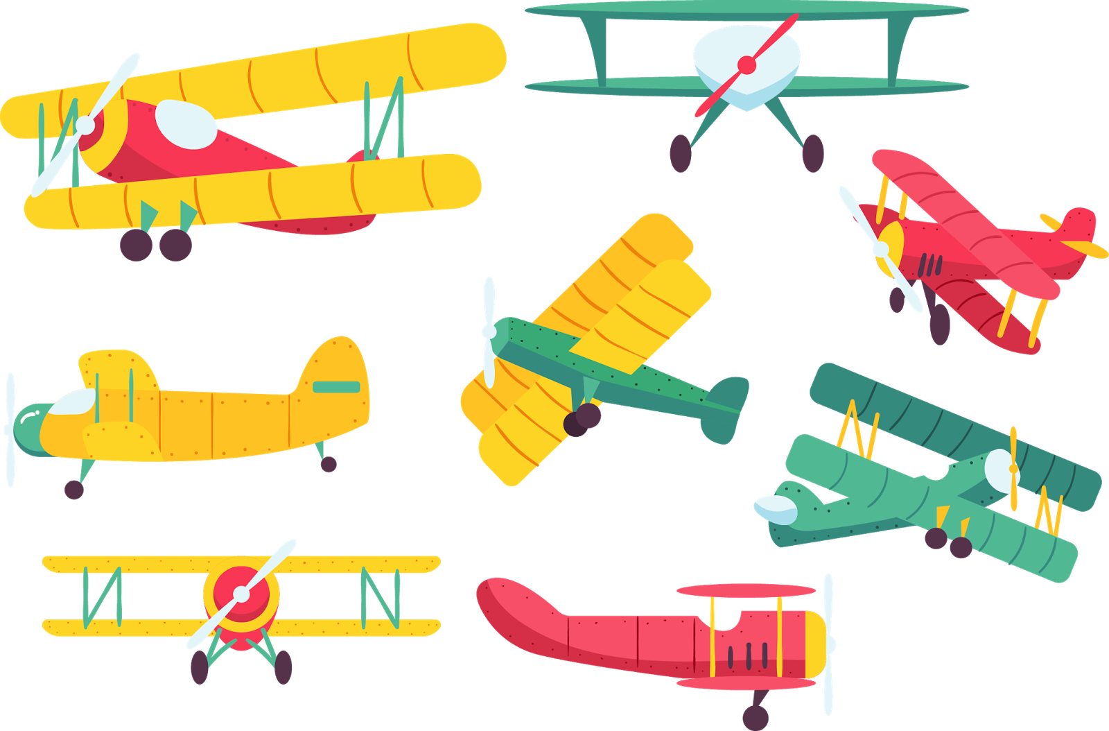 Vintage Airplanes - Vector Graphics - Free Transparent PNG Clipart Images Download. - Transparent PNG Free Download