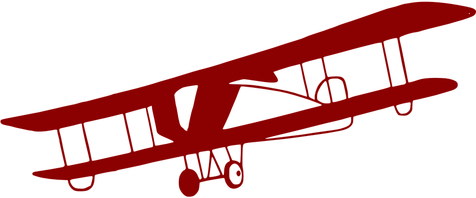Red Airplane Cliparts 4, - Vintage Plane Transparent Background - Free Transparent PNG Clipart Images Download. - Transparent PNG Free Download
