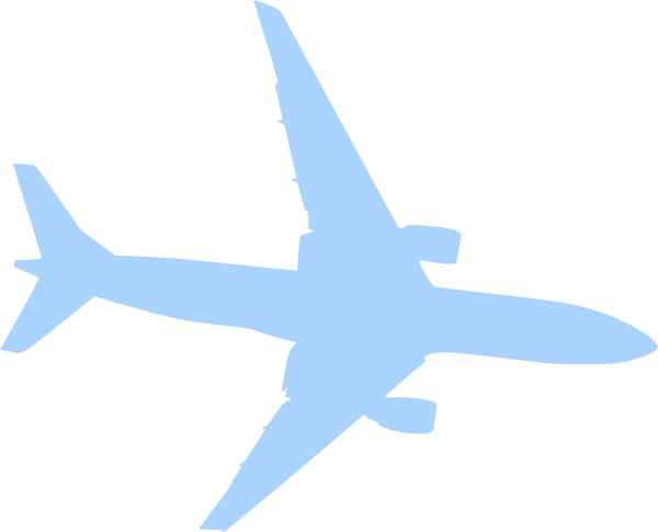 Airplane Blue Clip Art At Clker - Plane In The Sky - Free Transparent PNG Clipart Images Download. - Transparent PNG Free Download