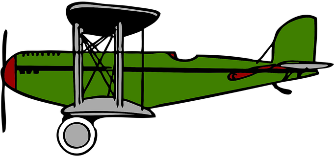Green Airplane Clouds Transportation Plane - Biplane Clip Art - Free Transparent PNG Clipart Images Download. - Transparent PNG Free Download