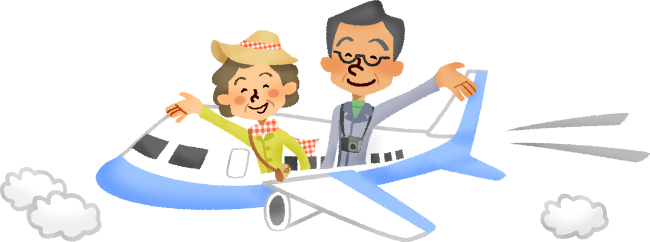 Senior Couple Traveling By Airplane - Women Traveler Cartoon Png - Free Transparent PNG Clipart Images Download. - Transparent PNG Free Download
