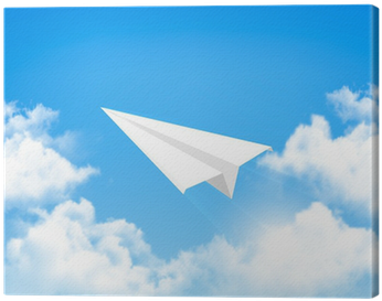 Paper Airplane In The Sky With Clouds - Vector Graphics - Free Transparent PNG Clipart Images Download. - Transparent PNG Free Download