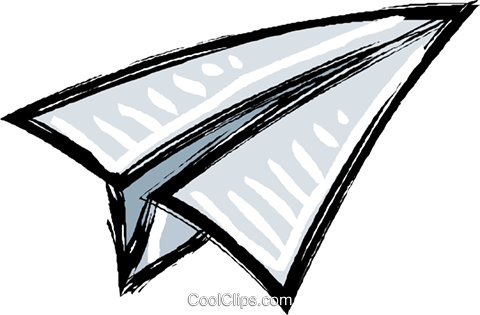 Paper Airplane Royalty Free Vector Clip Art Illustration - Illustration - Free Transparent PNG Clipart Images Download. - Transparent PNG Free Download