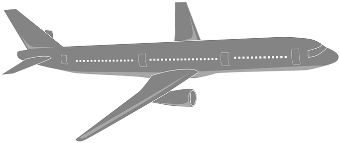 Airplane, Flying, Plane, Aircraft, Air - Aeroplane Black And White - Free Transparent PNG Clipart Images Download. - Transparent PNG Free Download