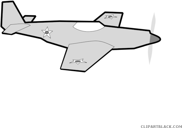 Flying Airplane Transportation Free Black White Clipart - Cartoon Plane - Free Transparent PNG Clipart Images Download. - Transparent PNG Free Download