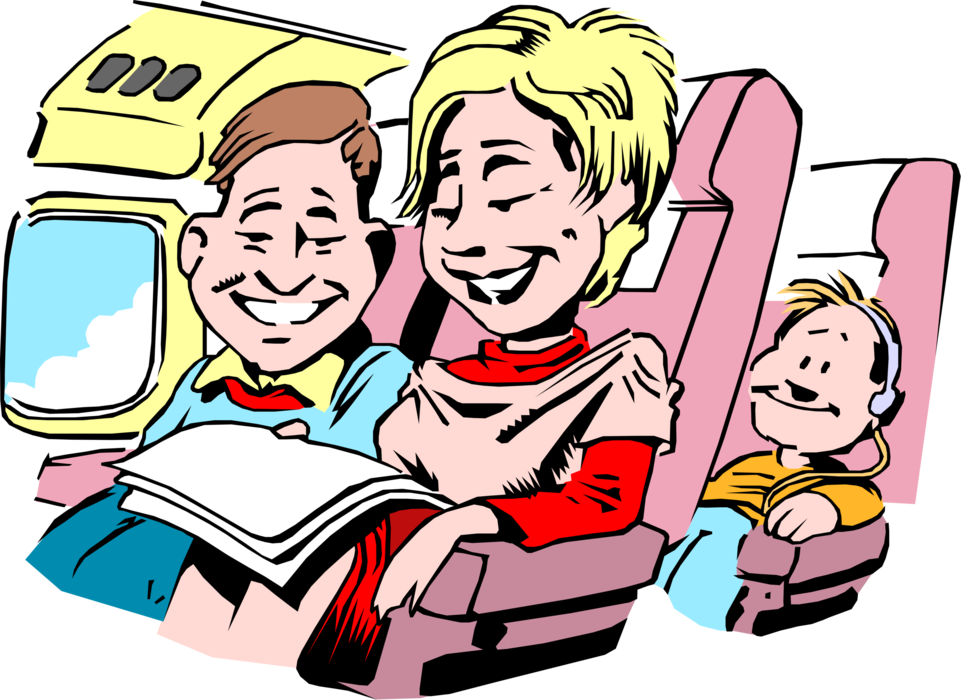 Vector Illustration Of Family Vacation Travel Holiday - Reisen Clipart - Free Transparent PNG Clipart Images Download. - Transparent PNG Free Download