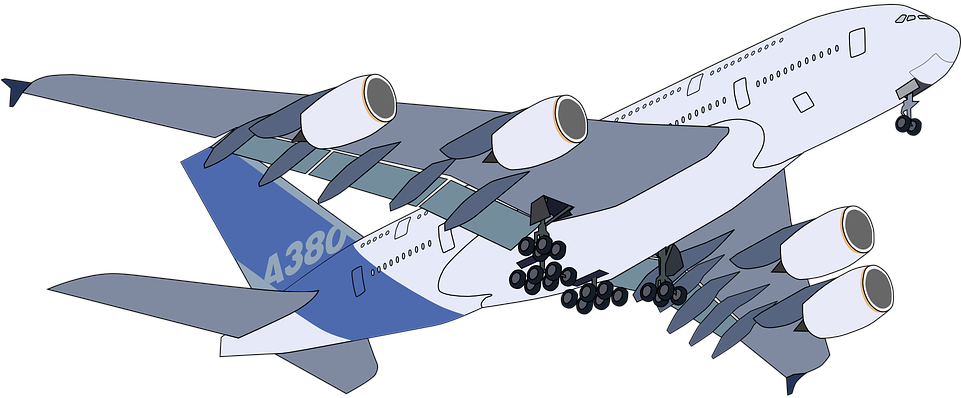 Pictures Of Cartoon Airplanes 18, Buy Clip Art - Vector A380 - Free Transparent PNG Clipart Images Download. - Transparent PNG Free Download